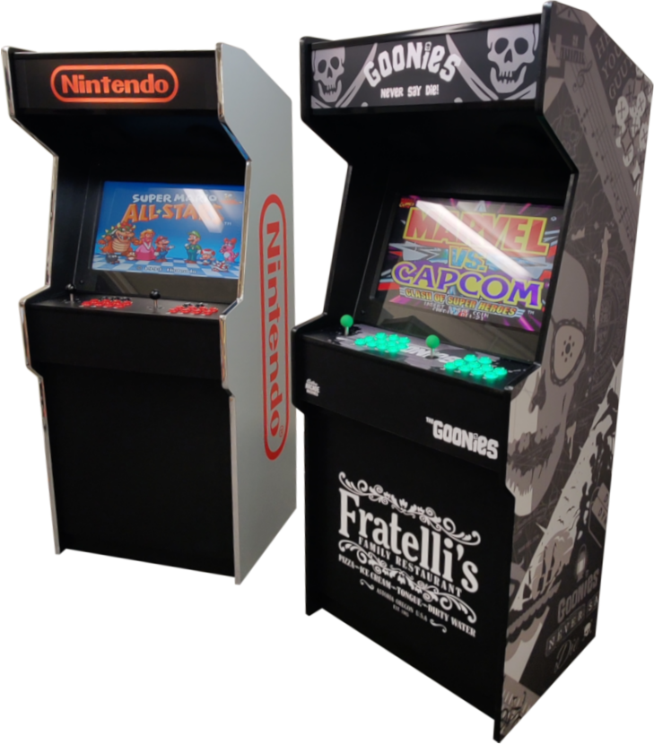Nintendo and Goonies Mark Ten Elite27 Arcade Machines
