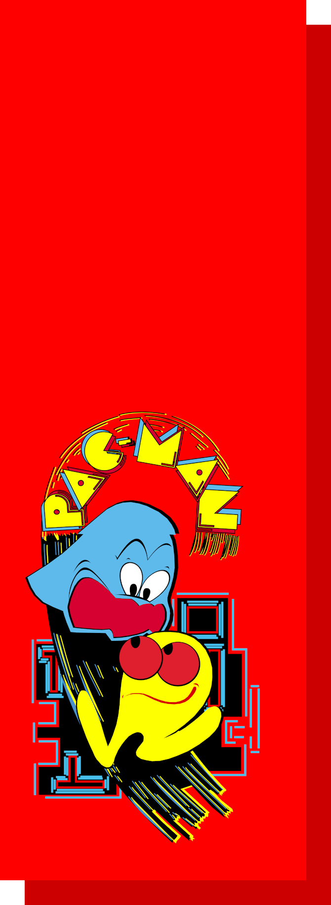 Pac-Man (Red) Side Art Set